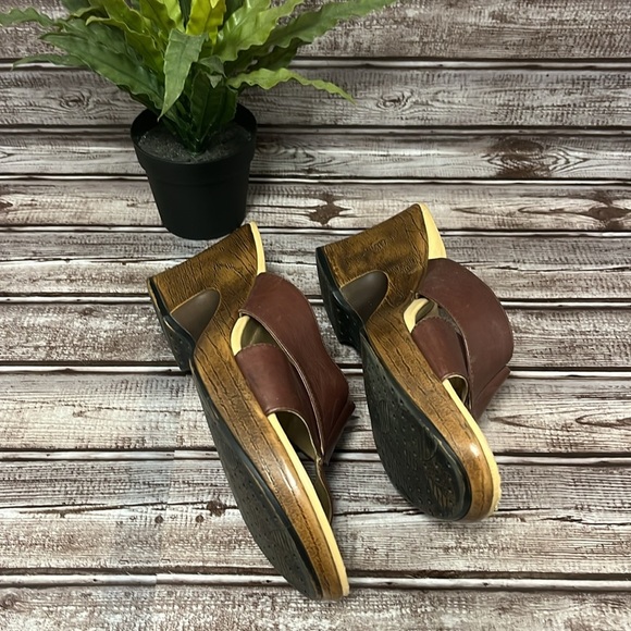 DANSKO Brown Sophie Cross over Leather Women's Sandals Size EU 41 US 10.5-11 - Picture 5 of 14